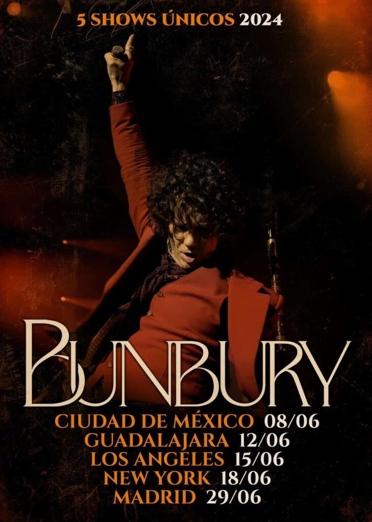BUNBURY ANUNCIA GIRA PARA 2024 Diario de un rockero