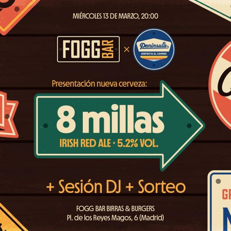 FOGG PRESENTARÁ NUEVA CERVEZA EN COLABORACIÓN CON PENÍNSULA